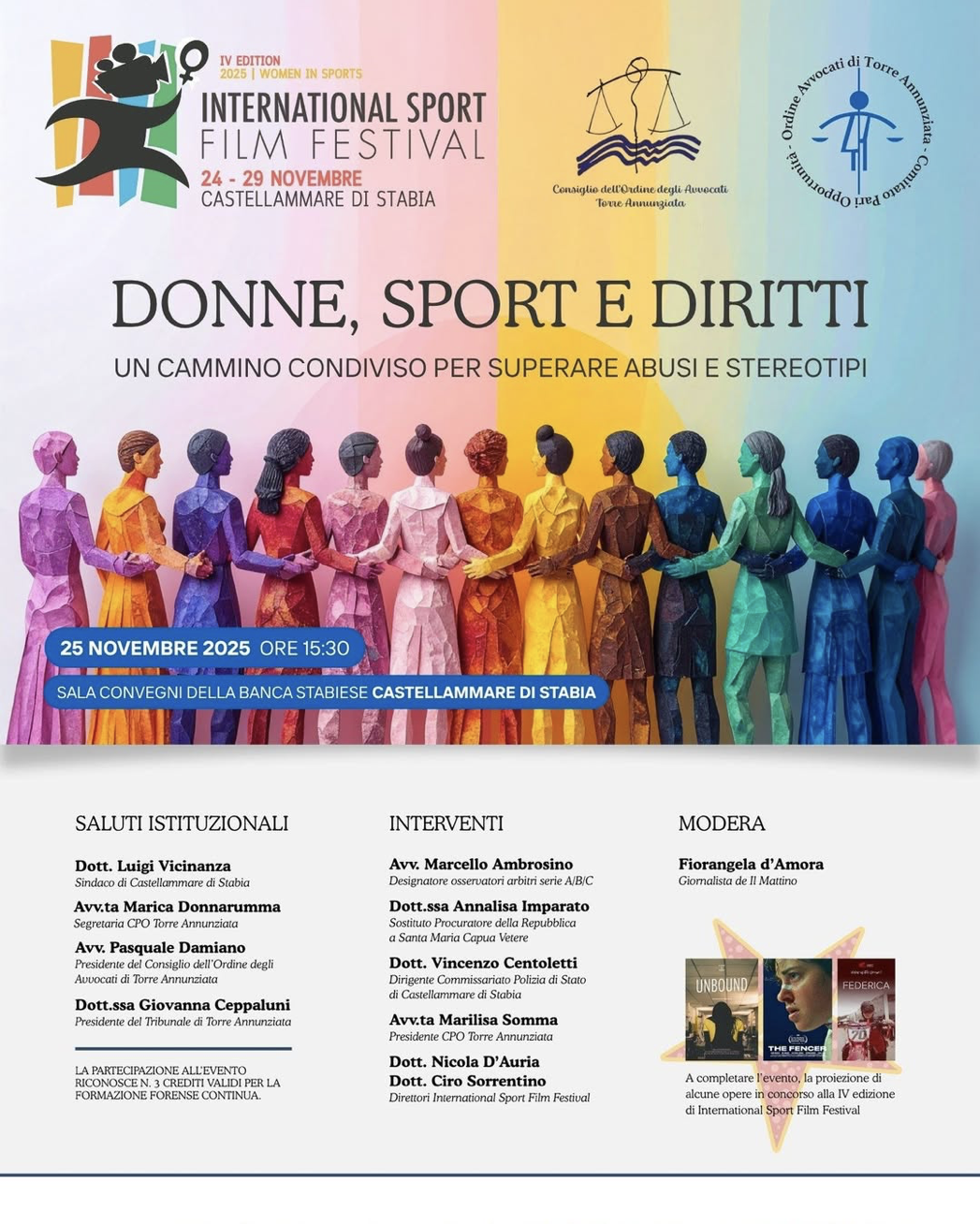 Women, Sport and Rights: the International Sport Film Festival dedicates a meeting to equality in sport